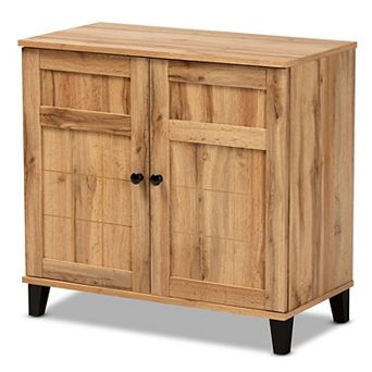 Baxton Studio Glidden 2-Door Shoe Cabinet