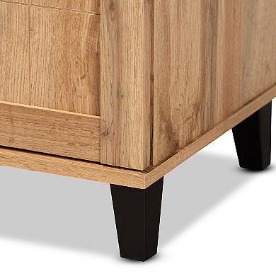 Baxton Studio Glidden 2-Door Shoe Cabinet