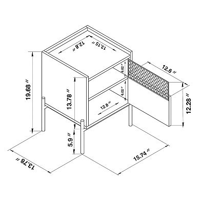 Baxton Studio Tasman End Table