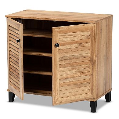 Baxton Studio Coolidge 2-Door Shoe Cabinets