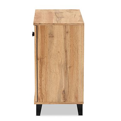 Baxton Studio Coolidge 2-Door Shoe Cabinets