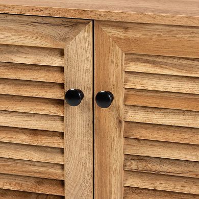 Baxton Studio Coolidge 2-Door Shoe Cabinets