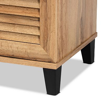 Baxton Studio Coolidge 2-Door Shoe Cabinets