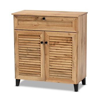 Baxton Studio Coolidge 1-Drawer Shoe Cabinets 1-Drawer