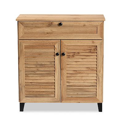 Baxton Studio Coolidge 1-Drawer Shoe Cabinets 1-Drawer