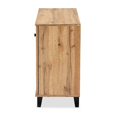 Baxton Studio Coolidge 3-Door Shoe Cabinet