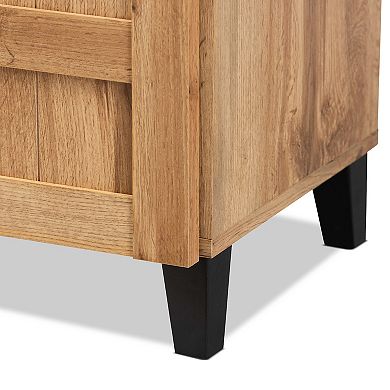 Baxton Studio Glidden 1-Drawer Shoe Cabinet