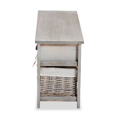 Baxton Studio Mabyn Storage Bench