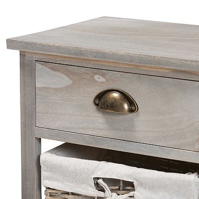 Baxton Studio Mabyn Storage Bench