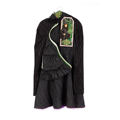 Wicked Deluxe Elphaba Black Defying Gravity Dress Up Set, Multi