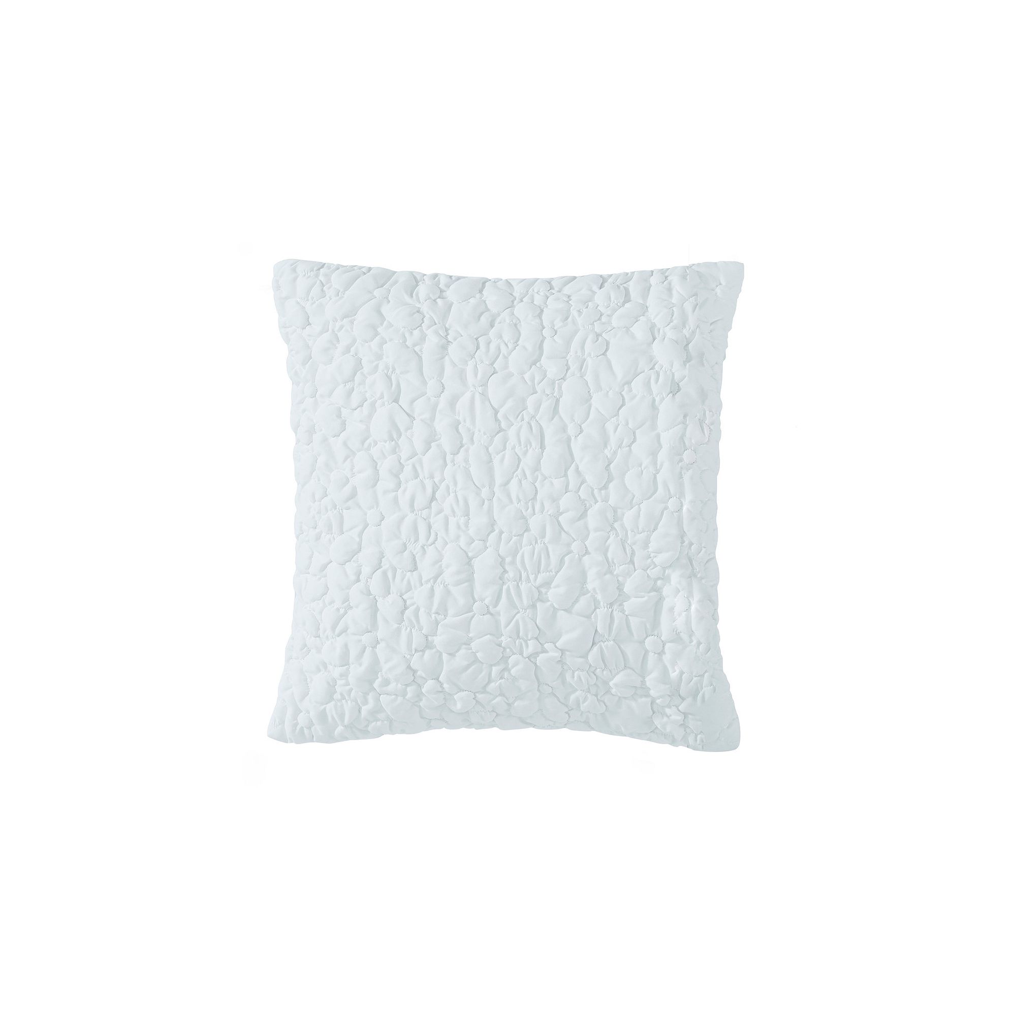 Peri Floral Bubble Decorative Pillow, White