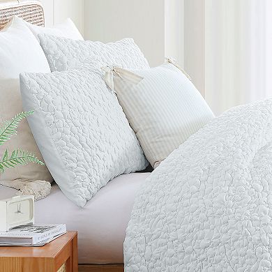Peri Pinstripe Bow Decorative Pillow