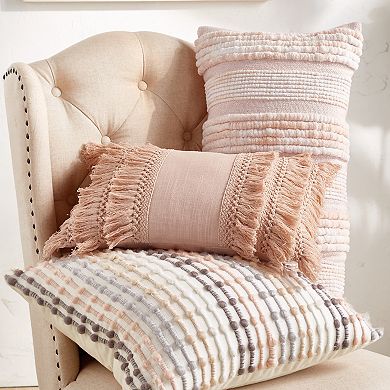 Peri Space-Dyed Tufted Decorative Pillow