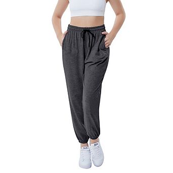 Womens Casual Baggy Sweatpants High Waisted Joggers Pants Athletic Lounge Trousers With Pockets