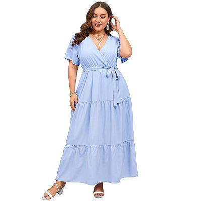 3/4 sleeve Stripe Maxi V neck Bandage High waist Maxi Dresses 3/4 sleeve Stripe Maxi V neck Bandage High waist Maxi Dresses