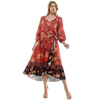 figueroa & flower maxi dress Women's Dress L Figueroa & Flower White With Flowers Long