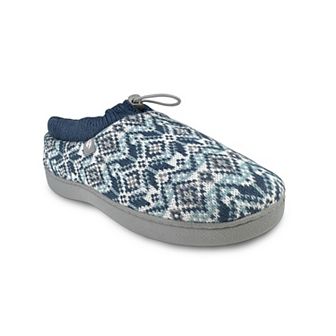 Heat Holders Women's Heatweaver Fairisle Knit Adjustable Drawstring Slippers