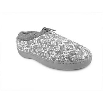 Heat Holders Women's Heatweaver Fairisle Knit Adjustable Drawstring Slippers