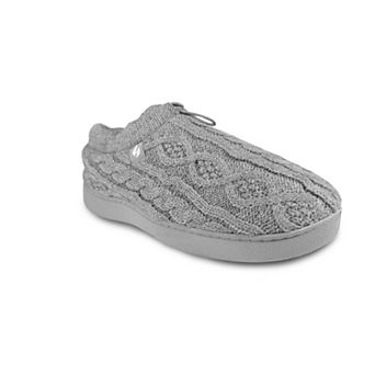 Heat Holders Women's Heatweaver Cable Knit Adjustable Drawstring Slippers