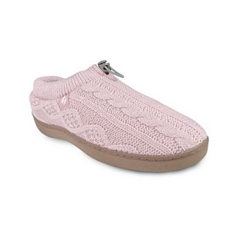 Heat Holders Women's Heatweaver Cable Knit Adjustable Drawstring Slippers