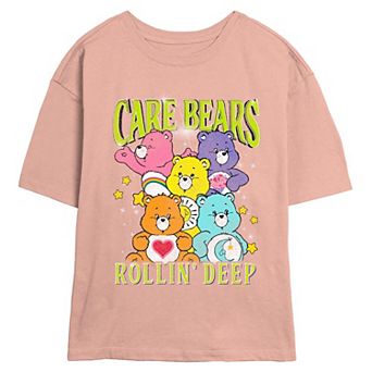 Juniors' Care Bears Rollin' Deep Skimmer Graphic Tee