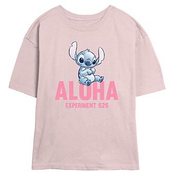 Disney's Lilo & Stitch Aloha Experiment 626 Juniors' Skimmer Graphic Tee
