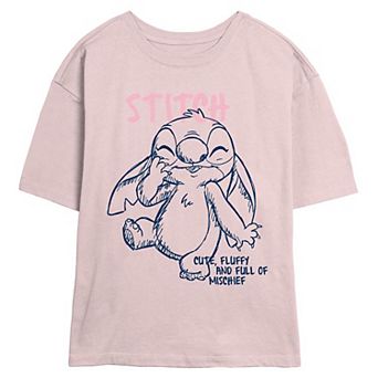 Disney's Lilo & Stitch Cute And Fluffy Juniors' Skimmer Graphic Tee