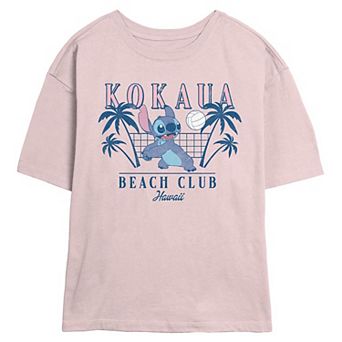 Disney's Lilo & Stitch Kokua Beach Club Juniors' Skimmer Graphic Tee
