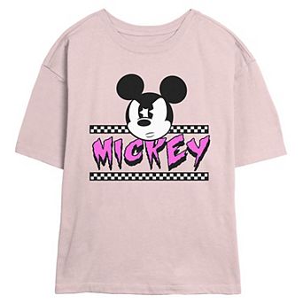 Disney's Mickey Mouse Angry Juniors' Skimmer Graphic Tee