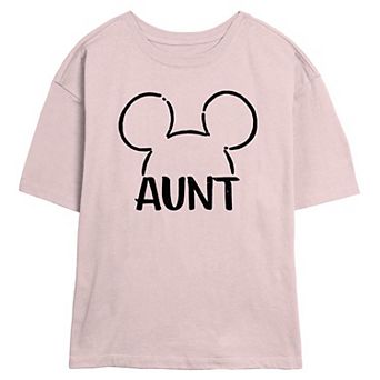 Disney's Mickey Mouse Aunt Ears Women's Skimmer Graphic Tee