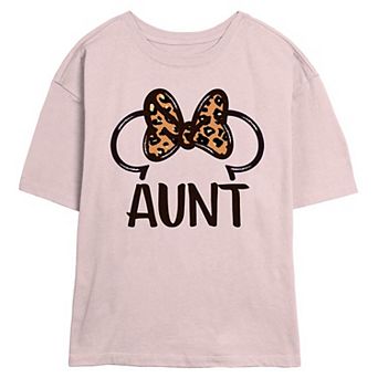Disney's Minnie Mouse Aunt Ears Women's Skimmer Graphic Tee