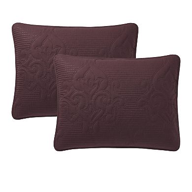 VCNY Home Solomun 3-pc. Pinsonic Damask Microfiber Quilt Set