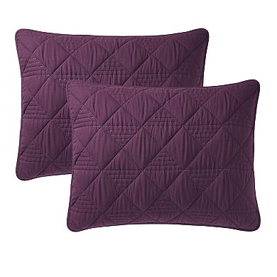 VCNY Home Lucy 3-Piece Pinsonic Diamond Microfiber Quilt Set