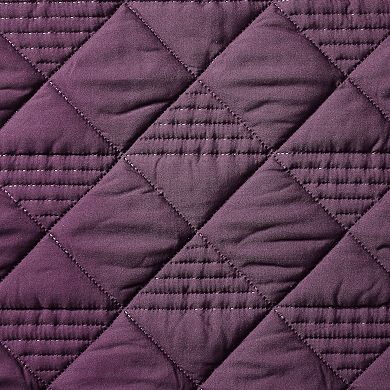 VCNY Home Lucy 3-Piece Pinsonic Diamond Microfiber Quilt Set