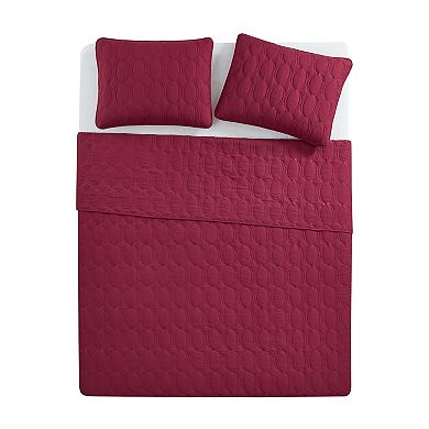 VCNY Home Circles 3-Piece Quilt Set