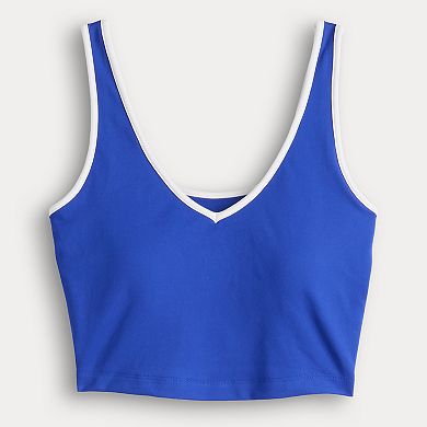 Juniors SO® Sporty Varsity V-Neck Tank Top