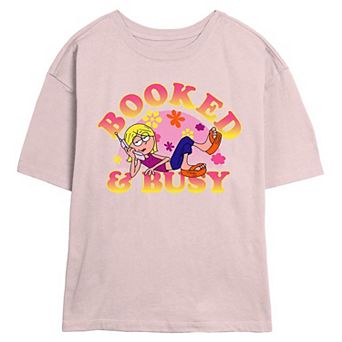 Disney's Lizzie McGuire Booked And Busy Juniors' Skimmer Graphic Tee