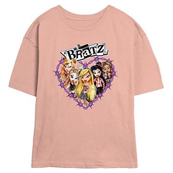 Juniors' Bratz Celebrate Love Skimmer Graphic Tee