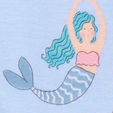 Baby Girl Carter's 4-Piece Mermaid Print Snug Fit Cotton Pajamas