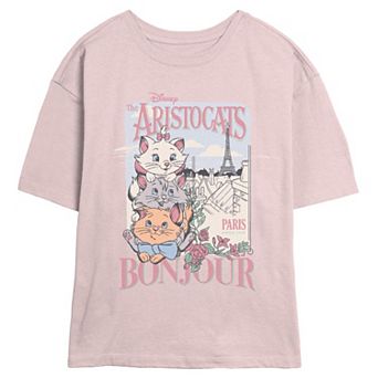 Disney's The Aristocats Bonjour Paris Juniors' Skimmer Graphic Tee