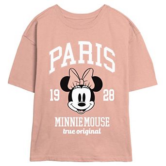 Disney's Minnie Mouse Paris Juniors' Skimmer Graphic Tee