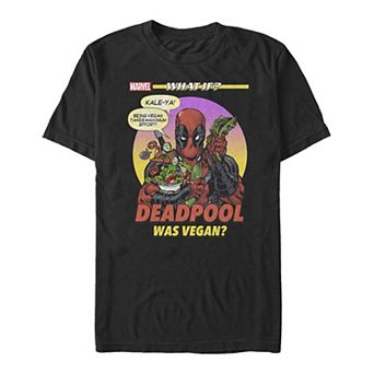Big & Tall Marvel Deadpool What If He Was A Vegan? Graphic Tee