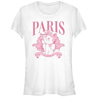Disney's The Aristocats Marie Paris Kitty Juniors' Fitted Graphic Tee