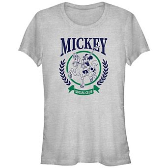 Disney's Mickey Mouse Polo Player Juniors' Fitted Graphic Tee