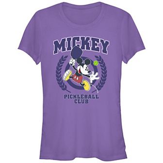Disney's Mickey Mouse Pickleball Player Juniors' Fitted Graphic Tee