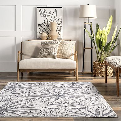 nuLOOM Emilia Tropical Reverisble Area Rug