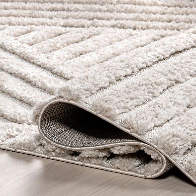 nuLOOM Risette Geometric Shag Tassel Area Rug