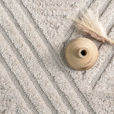 nuLOOM Risette Geometric Shag Tassel Area Rug