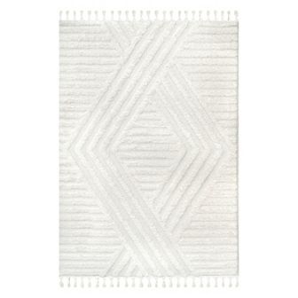 nuLOOM Risette Geometric Shag Tassel Area Rug