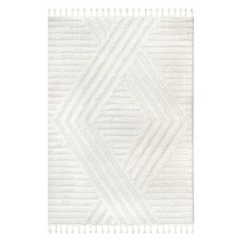 nuLOOM Risette Geometric Shag Tassel Area Rug